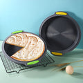 Factory new in stock 9.5inch silicone round cake mold baking pan for homediy non-stick