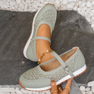 autumn new arrival: plus-size hollow-out women's flats for cross-border e-commerce. sizes 36-43 available. wholesale options available. dropshipping to  and