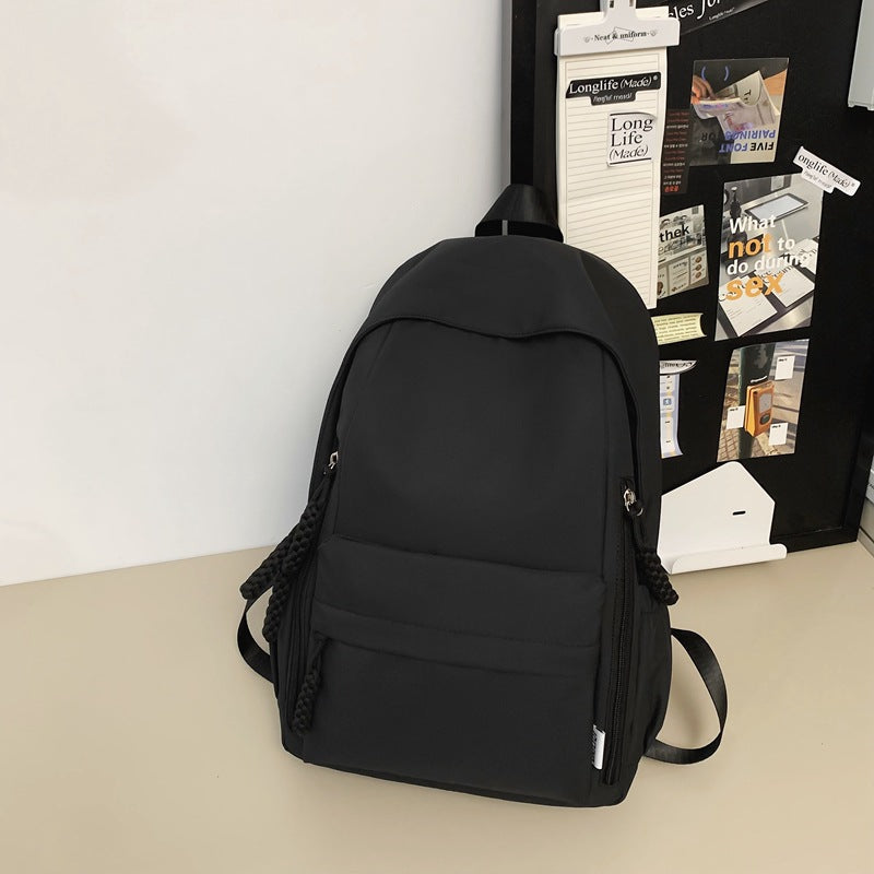 Custom high school student backpack - trendy, large capacity, couple's style, high-value design, korean style, thick, durable, and versatile backpack