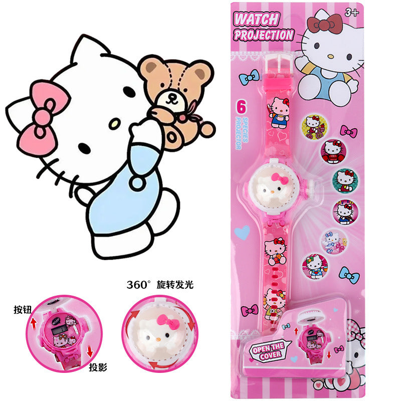 2025 new children's light-up spinning top watch - flashing creative rotating top watch - kindergarten small gift toy