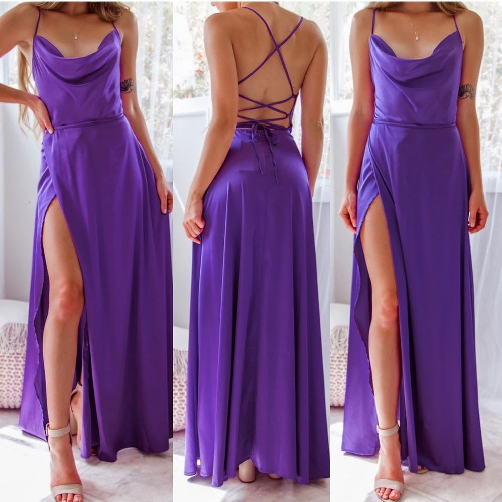 new european and american style women's sexy slimming backless  camisole waist-cinching evening dress maxi dress