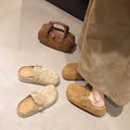 New 2025 chunky heel birkenstock-style women's sandals: trendy, versatile, spring/autumn fashion, retro slip-ons with soft, non-slip soles and semi-covered toe