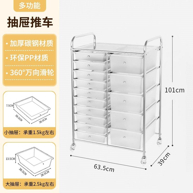 Multi-tiered storage cabinet with drawers - versatile organizer for home, space-saving, black