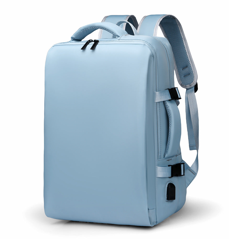 New men's and women's fashion backpack, simple large-capacity laptop bag, commute to work, business backpack