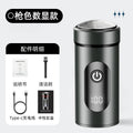 Custom mini electric shaver - portable home & travel razor for men - washable digital display beard trimmer