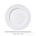 Scandinavian high-looking ins creative table setting western food plate restaurant for home polka dot steak plate dessert plate wholesale