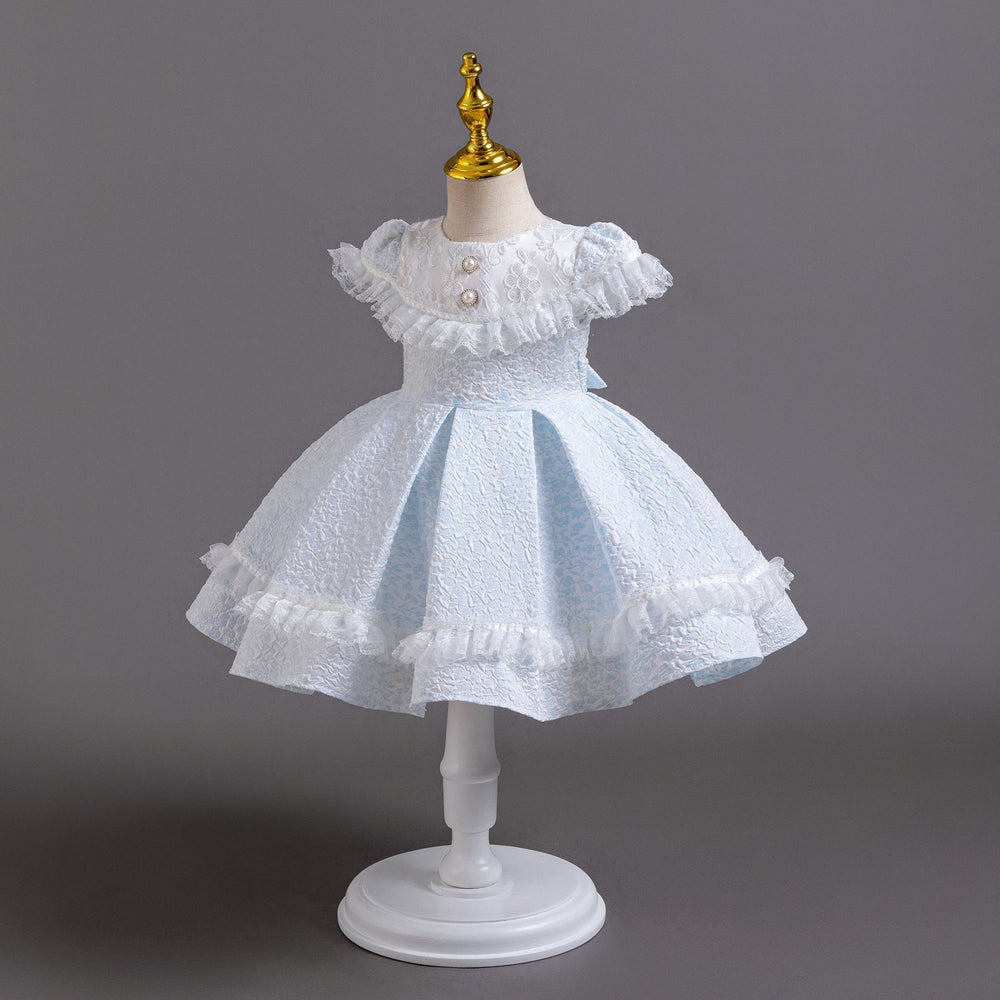 Wholesale new arrival baby girl evening dress lace tutu cake princess dress first birthday dress baby dress