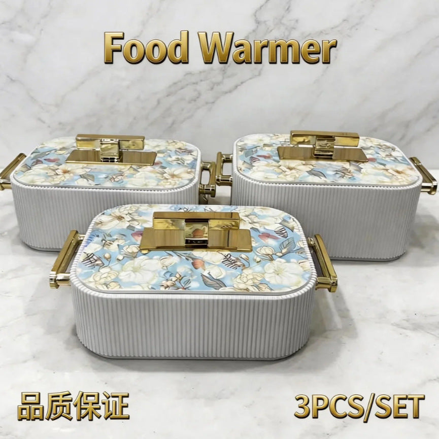 New food warmer3pcsnew arrivalexportexportcross-border insulated lunch box 3l-4l-5l insulated tableware