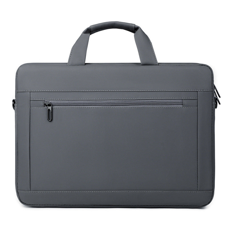 Business laptop bag men's portable shoulder bag trendy leather film notebook briefcase 15.6 inch business bag