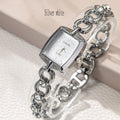 Mermaid bracelet watch - women's fashionable, trendy, niche design, minimalist & exquisite, ladies' chanel-inspired, mature style, inlaid