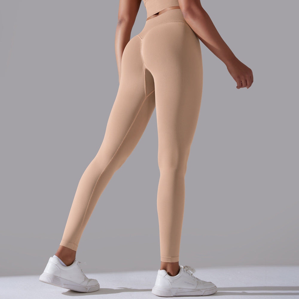 fashion seamless pure color cross back sports bra vest yoga suit running fitness three-piece set