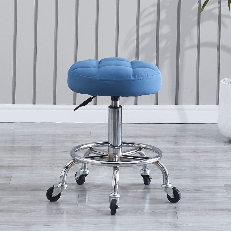 Barber chair makeup manicure live broadcast special adjustable round stool for home bedroom dressing stool movable backrest large work stool