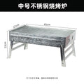 Outdoor bbq grill, portable folding charcoal grill for home use, wood burning bbq pit for outdoor cooking and camping