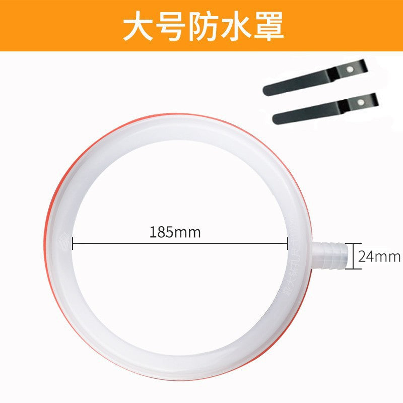 Water drill dust bag waterproof ring air conditioning hole punching water transfer dustproof waterproof bag waterproof cover water collector plastic cover bag