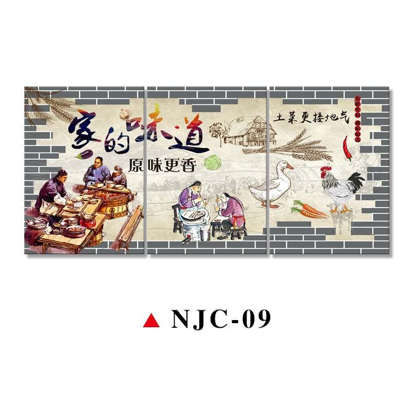 Hotel box wall decoration painting creative agritainment wall mural restaurant catering shop farmyard room painting