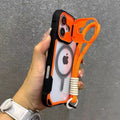 Jia gu shield multifunctional magnetic stand compatible iphone 16 drop-proof phone case with lanyard for apple 15 & 14 (cross-border)