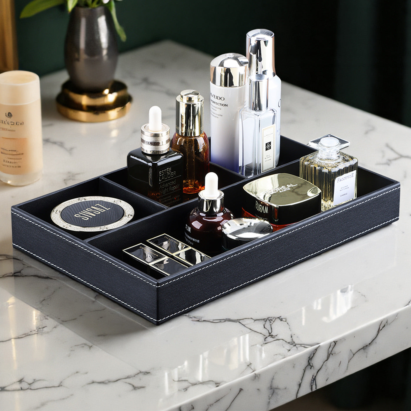 Key remote control product entrance storage box light luxury coffee table storage tray creative home cosmetics jewelry storage tray