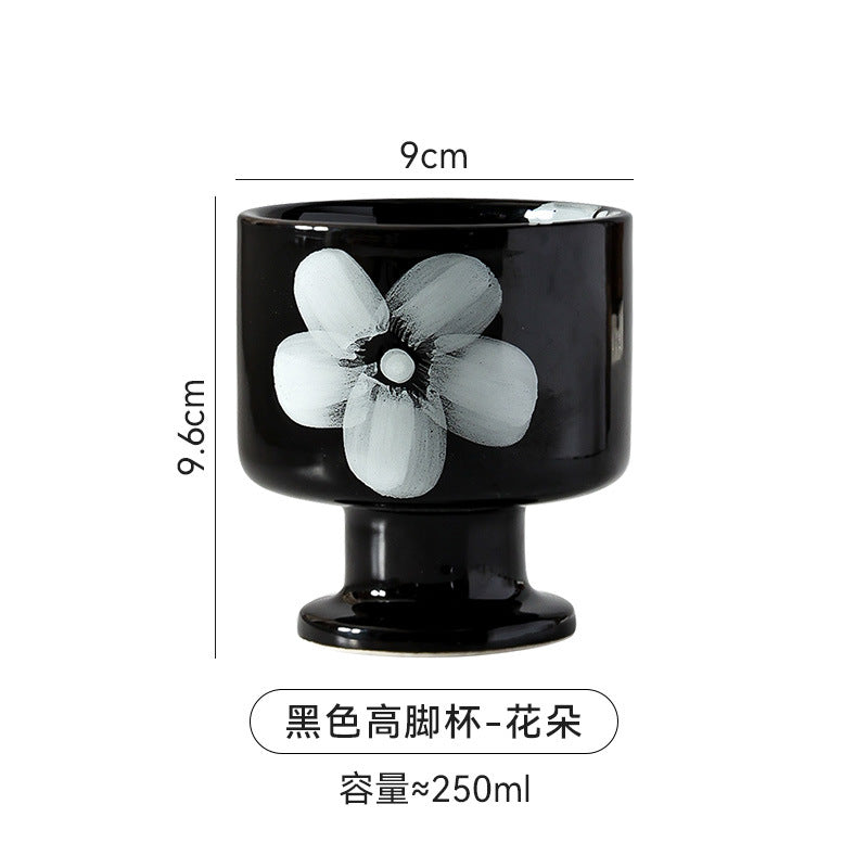 Stylishcasual ceramic creative mug hand-kneaded asymmetrical couple hand gift drinking cup tea cup tall coffee cup