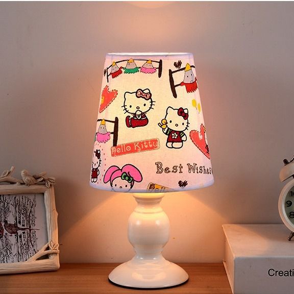 Table lamp Bedroom bedside lamp Simple modern creative living room lamp Dimming eye protection Student dormitory bedroom small table lamp