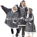 Pullover fleece pajamas heattech tv blanket outdoor cold-proof nightgown couple's outfit sweatshirt fleece heattech clothing