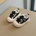 Kids' canvas shoes - spring/autumn white sneakers for boys and girls - soft sole, versatile casual shoes for toddlers and preschoolers (ages 1-3)