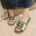 New women's summer slippers: stylish chanel-inspired thong sandals for outdoor wear, trendy and versatile, indoor anti-slip slides