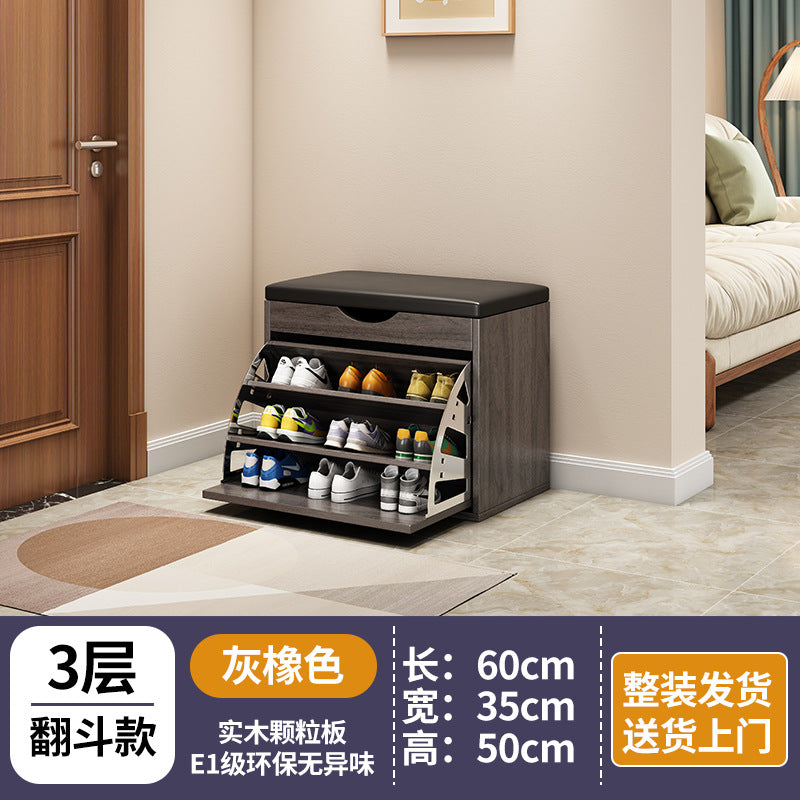 new arrival: bestselling flip-top shoe cabinet - home entryway shoe bench, shoe rack, and stool combo - all-in-one seating & space-saving storage