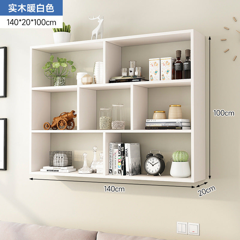 Solid wood storage cabinet wall wall cabinet wall shelf wall shelf wall-mounted bookshelf wall-mounted wall locker creative shelf
