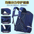 Elementary school backpack for boys and girls, large capacity, pressure-reducing, spine-protecting all-in-one backpack for grade 3