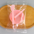 Rose pink three-piece set; individually packaged