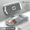 Tiger cat m133 wireless bluetooth tri-mode transparent mouse - rechargeable, low profile, ideal for women, tablets, laptops, and office use