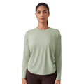 New women's yoga top - barely there feel, loose fit, long sleeve t-shirt - quick dry, breathable, training, running, fitness apparel daw187