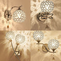 Nordic wall lamp bedroom bedside lamp postmodern crystal creative aisle lamp corridor staircase living room background wall lamp