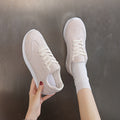 Women's lightweight running shoes - casual, shock-absorbing, flat, plus size, suede, versatile, student style, "eggshell" sneakers for export