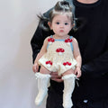 Summernew arrival jumpsuit thin sleeveless butt-covering cute cartoon baby girl jumpsuit romper suspender jumpsuit