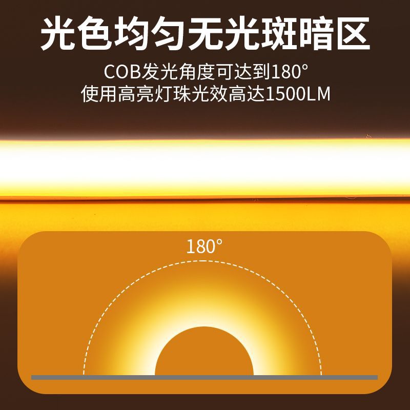Labaota cob led strip lights - linear lighting for indoor living rooms, 220v outdoor courtyards, waterproof led flexible strips for home use