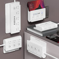 Wall-mountable power strip with multi-function stand, usb ports, and cord management – ideal for home, office, and multi-device use