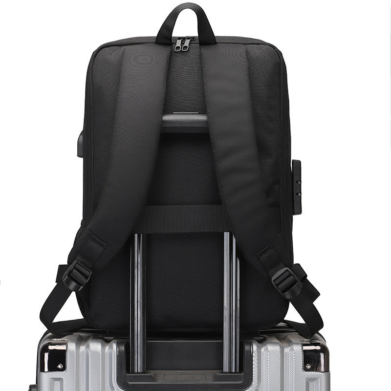 new pc hard shell backpack casual lightweight business backpack men's trendy cool backpack 15.6inch anti-theft laptop bag