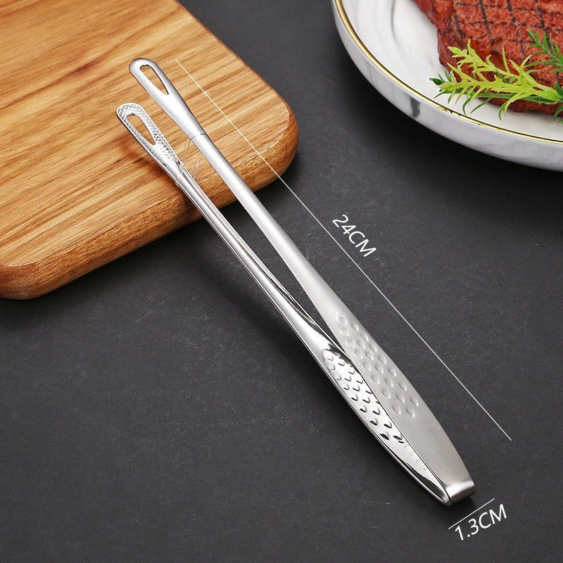 304 stainless steel multi-purpose heavy-duty tongs - kitchen, buffet, home use - perfect for steak, bread, stir-fries, grilled meat, and food serving