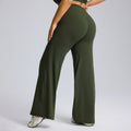 European and american plus size straight leg yoga pants - high waist, slimming, loose fit, women's casual versatile flare leggings for fitness