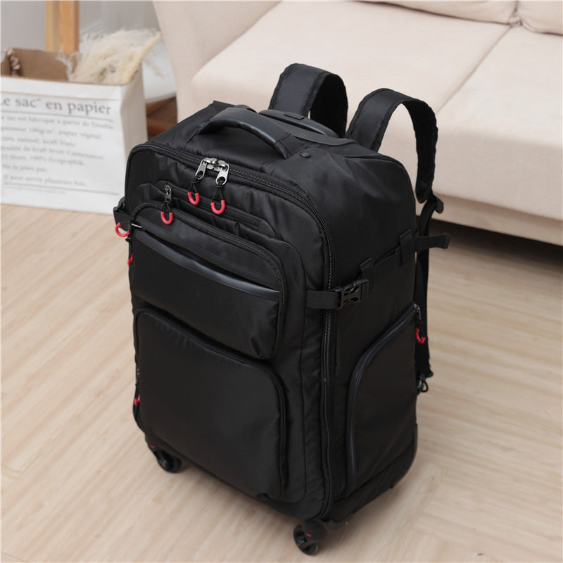Luggage Oxford Braid Trolley Case Lightweight Boarding Case Multifunctional Suitcase Men's Four Wheel Universal Wheel Backpack