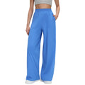 Spring/summer lightweight breathable straight-leg sports pants - women's drawstring loose fit, hip-concealing, slimming, casual wide-leg trousers d26014