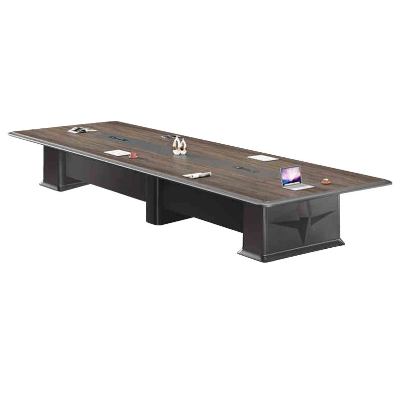 Saint li painted conference table and chair set - rectangular table for negotiation, reception, and modern conference room use
