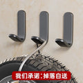 Solid hook, no need to drill holes, strong adhesive, load-bearing, traceless kitchen door, bathroom clothes hanger, sticky hook wardrobe
