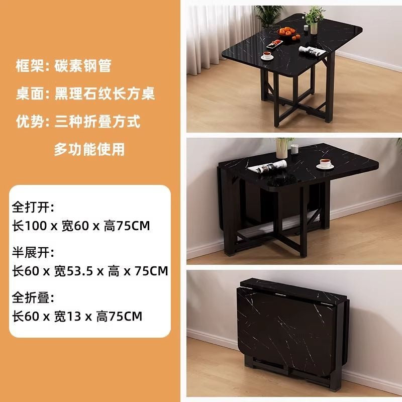 Folding table, installation-free dining table, small apartment rental, telescopic dining table, simple street stall, outdoor folding table