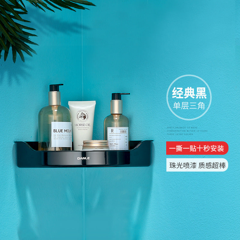 Wholesale Bathroom Shelf No Punching Wall Mounted Suction Cup Wash Sink Toilet Toilet Storage Shelf