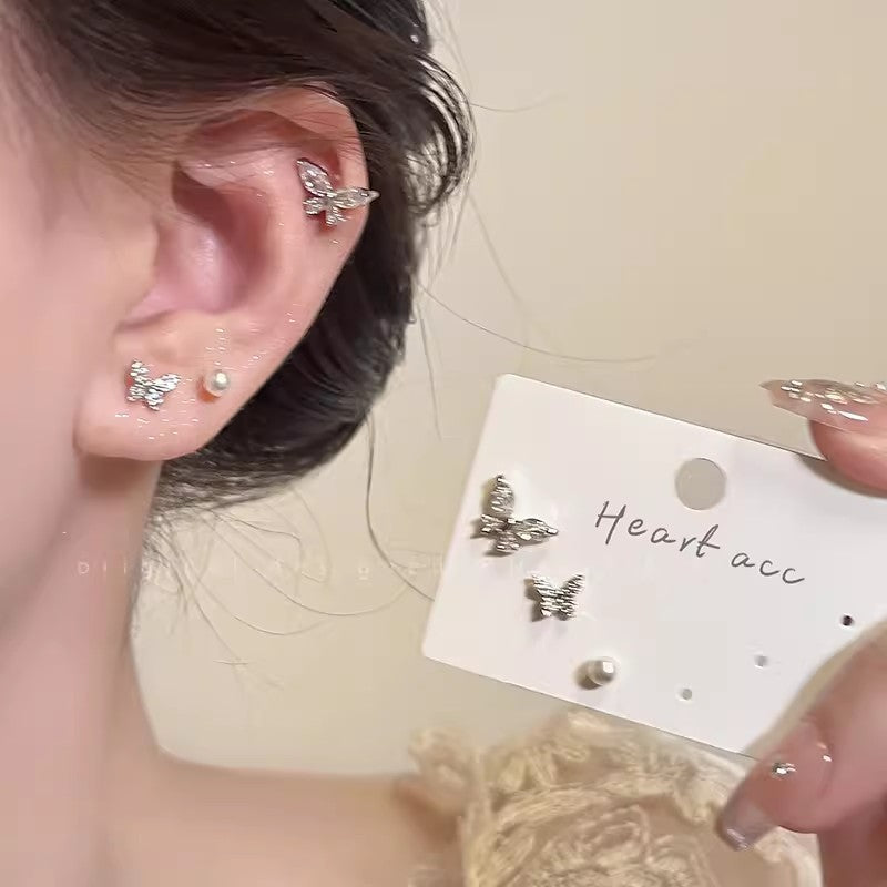 Ins pearl earrings for women niche styleaccessible luxuryeasiest for match earrings pendant classyretroelegant earrings 925 silver needle wholesale