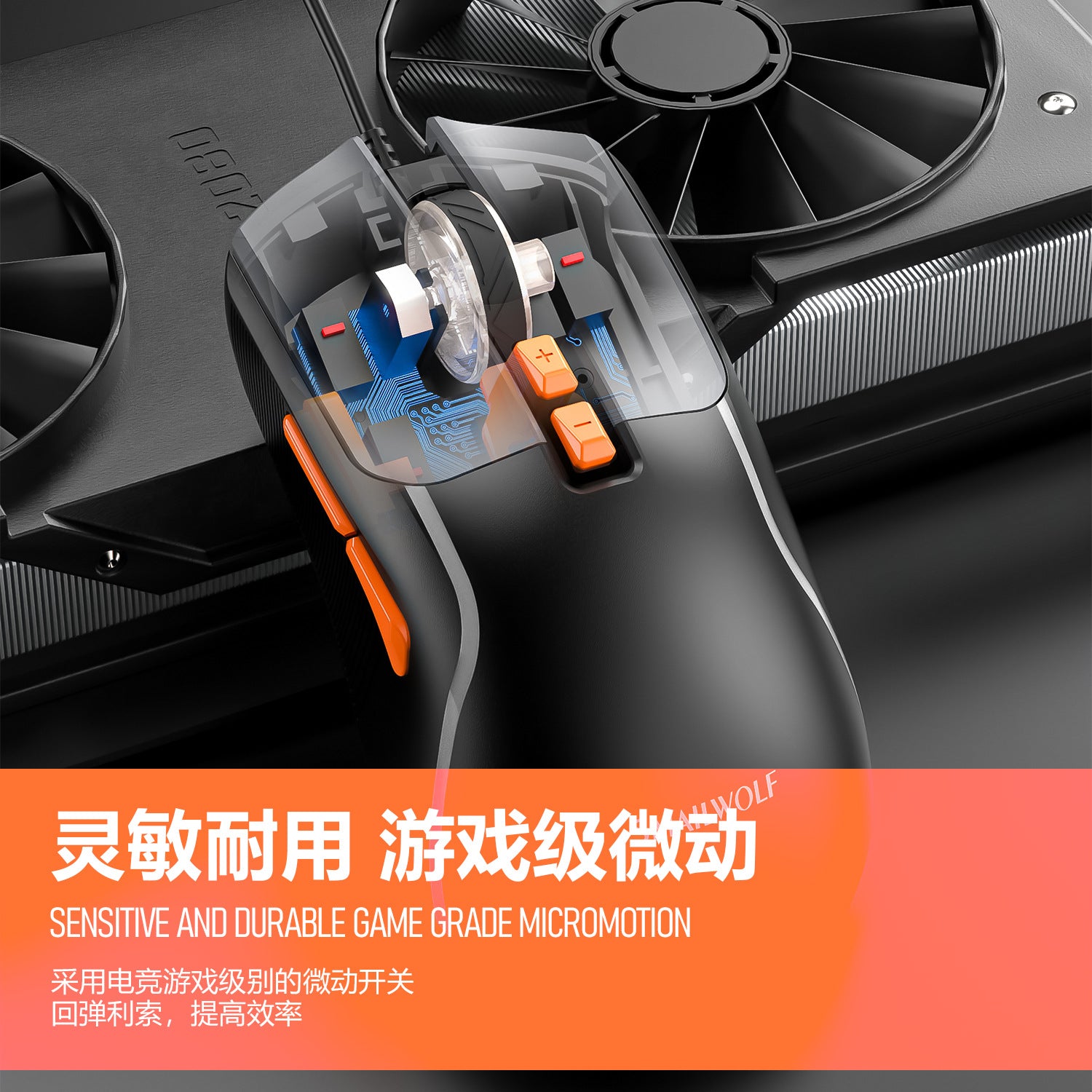 Smywolf M18 wired gaming mouse luminous desktop computer notebook office e-sports fashion color matching mouse