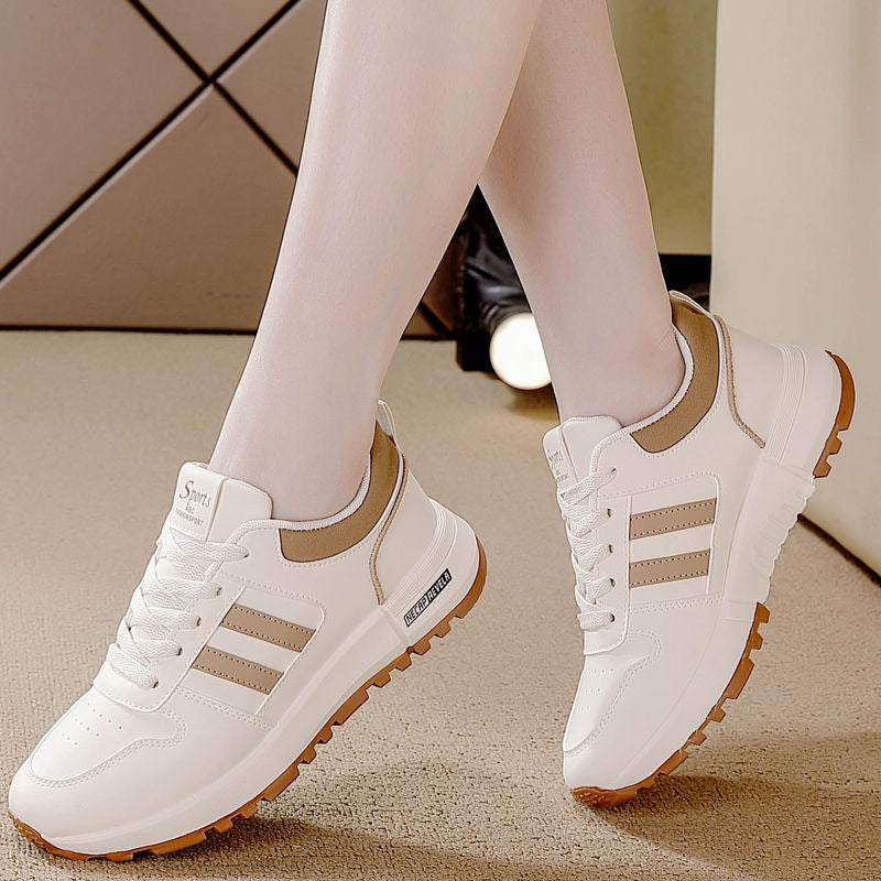 2025 spring/autumn new plus size casual breathable lightweight versatile height increasing chunky sole athletic running shoes women's shoes 5115
