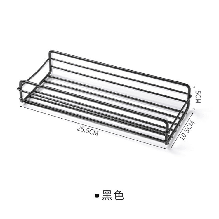 Bathroom rack No punching Toilet storage rack Wrought iron multi-functional wall long rack Kitchen toiletries